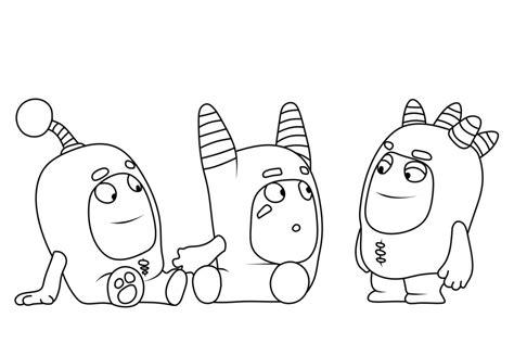 Oddbods Coloring Pages Free for Kids