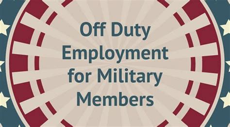 Off-Duty Employment Opportunities for Staff Sergeant Marines