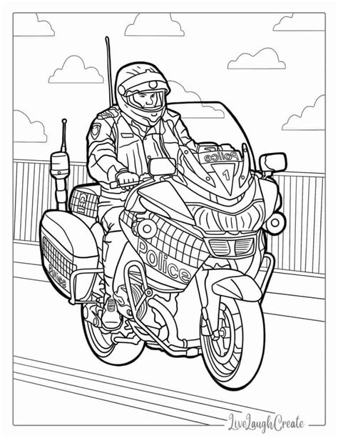 Off-Road Motorcycle Coloring Page