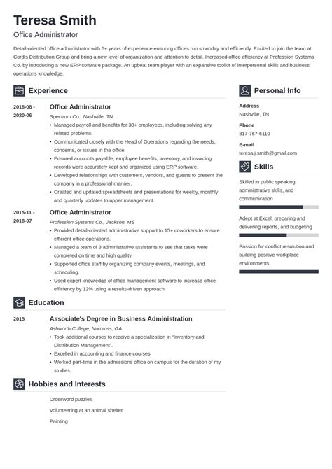 Office Admin Resume Summary