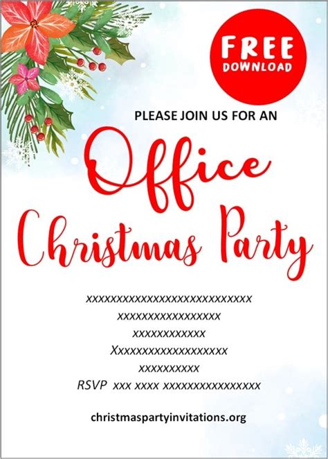 Office Christmas Party Invitation Template 10