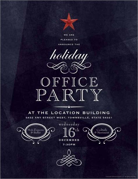 Office Christmas Party Invitation Template 8