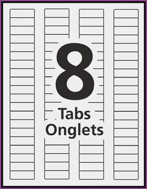 Office Depot 8 Tab Divider Template Gallery 1