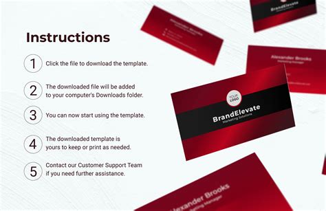 Office Depot Business Card Template 1