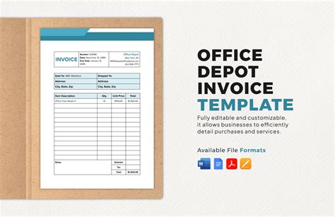 Office Depot Invoice Template