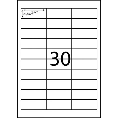 Office Depot Labels 30 Per Page Template 2