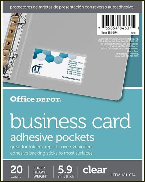 Office Depot Postcard Template Design