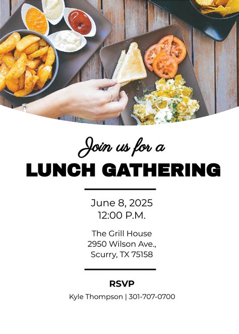 office lunch gathering template