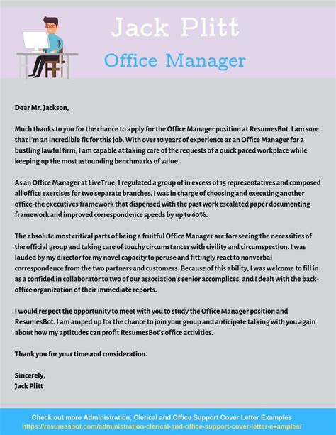 Office Manager Cover Letter Ideas