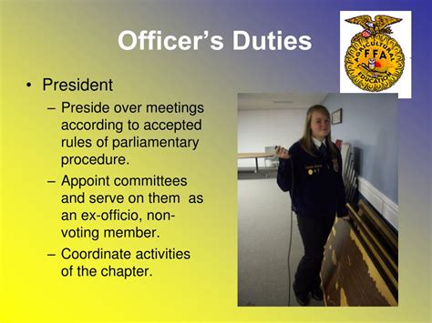 Officer Responsibilities