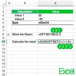 OFFSET Formula