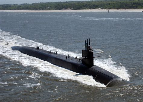 Ohio-class submarine crew members at work