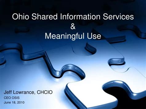 Ohio Shared Information Services Accountability