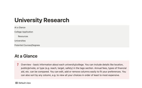 Ohio University Research Template