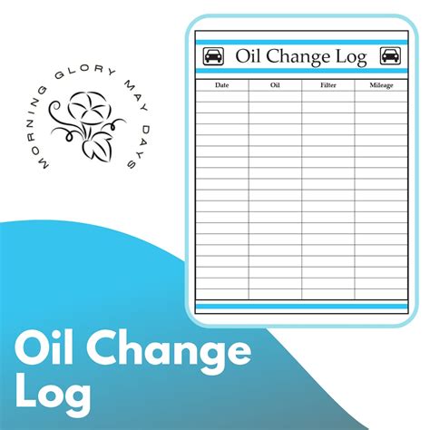 Oil Change Log