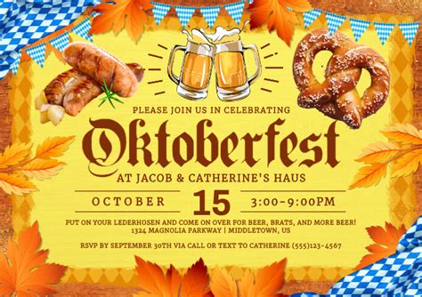 Oktoberfest Invitation Template 5