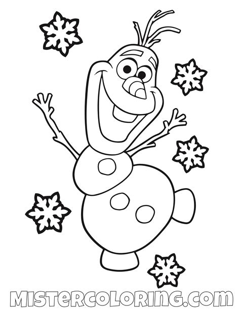 Olaf Coloring Page