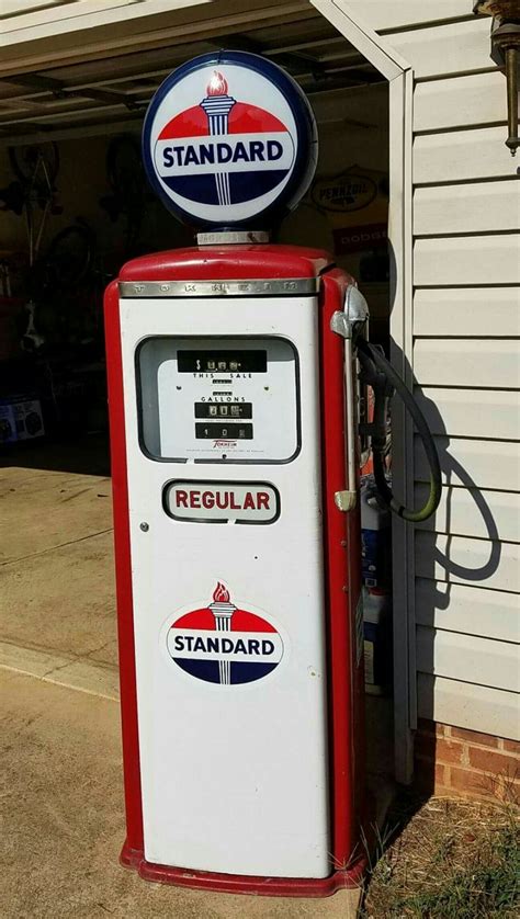 An old gas pump with a nostalgic charm