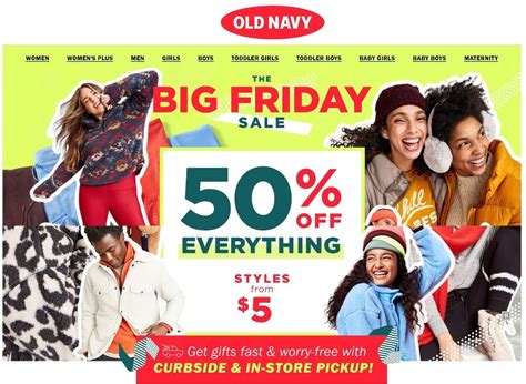 Old Navy Black Friday Doorbuster Deals List