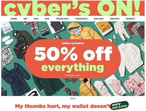 Old Navy Cyber Monday Sale