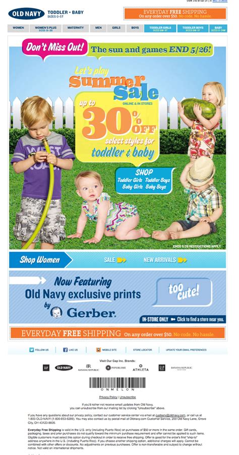 Old Navy Kids Coupons