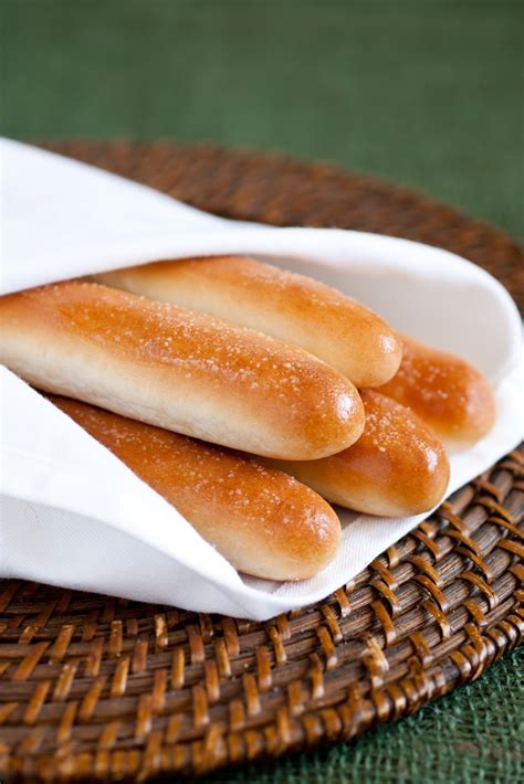 Freshly baked breadsticks at Olive Garden