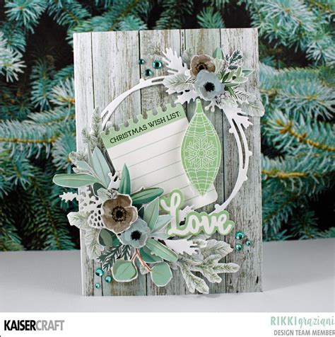 Ombre Mint Christmas Card Idea