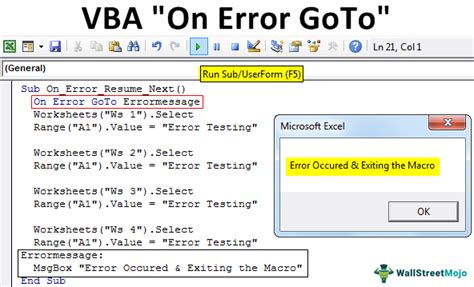 Benefits of On Error Goto