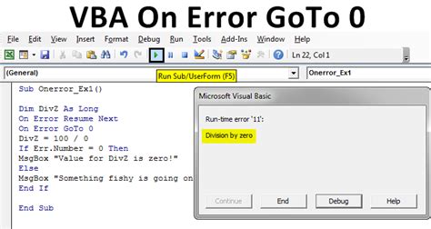 On Error Goto in VBA