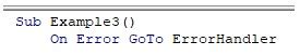 On Error Goto Syntax