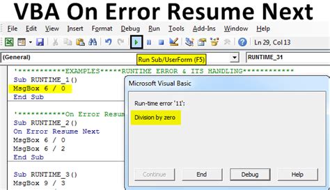 On Error Resume Next Examples