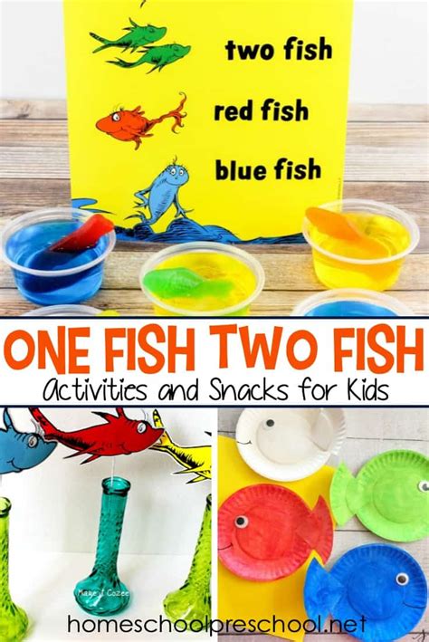 One Fish Two Fish Activities for Preschoolers