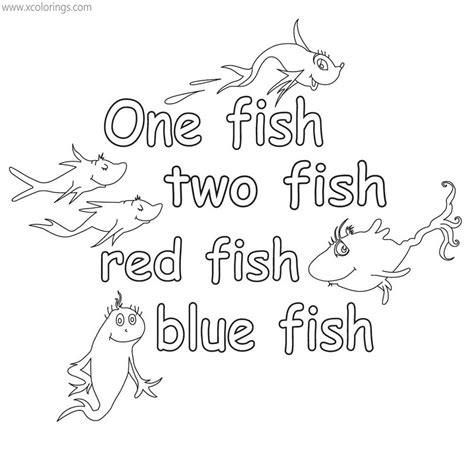 One Fish Two Fish Coloring Pages