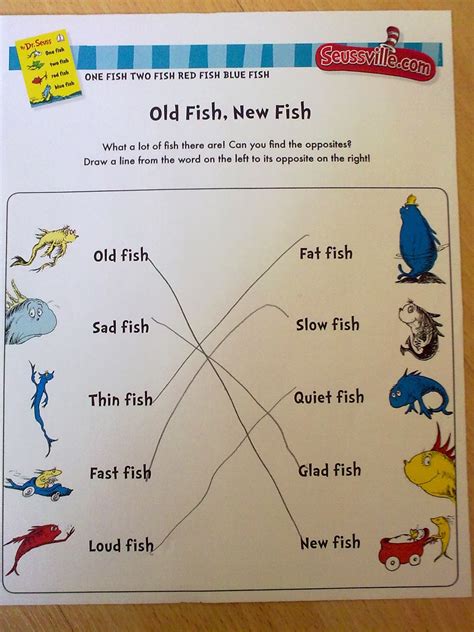 One Fish Two Fish Literacy