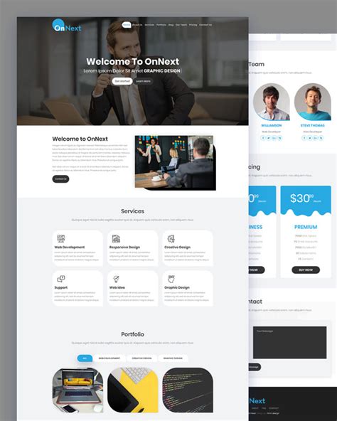 One Page Parallax HTML5 Template