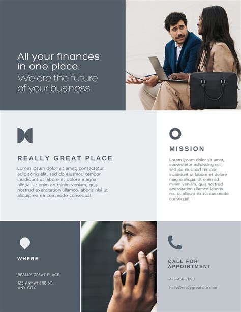 One Pager Template Design Example