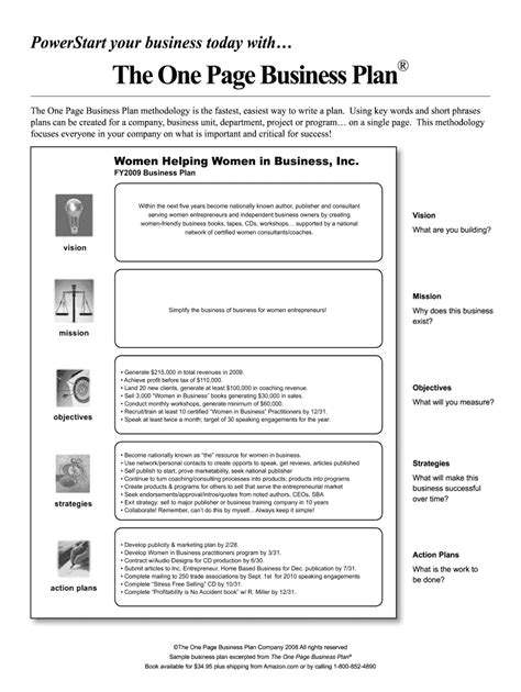 One Pager Template Word