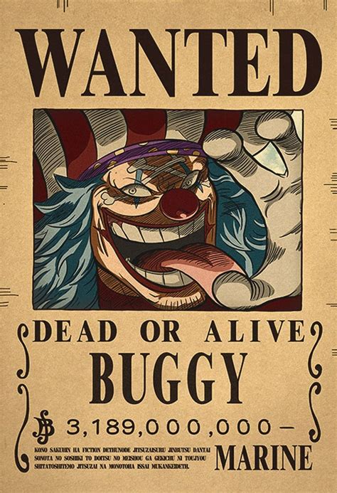 A collection of One Piece bounty poster ideas and inspiration