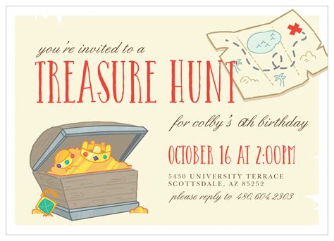 One Piece Treasure Hunt Invitation Template