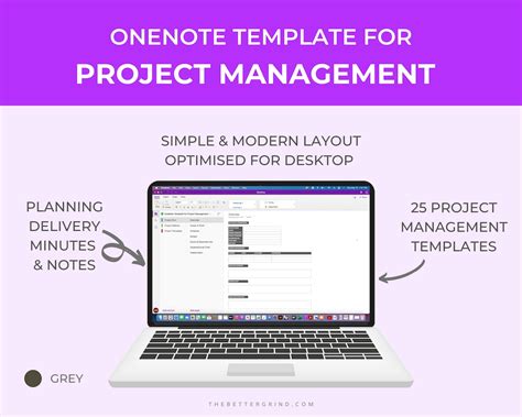 OneNote Project Management Template 7