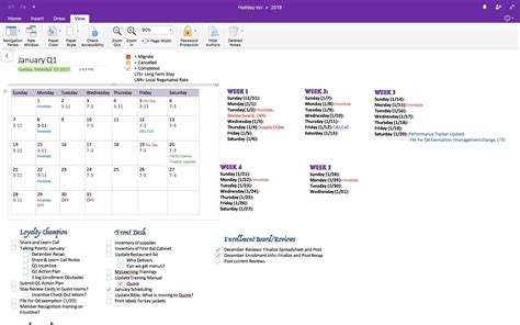 OneNote Bullet Journal Template 8