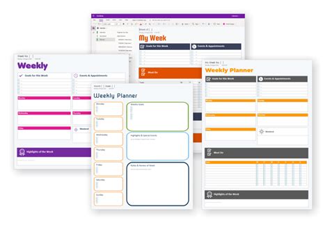 OneNote Calendar Template Gallery Image 8