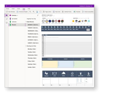 OneNote Daily Planner