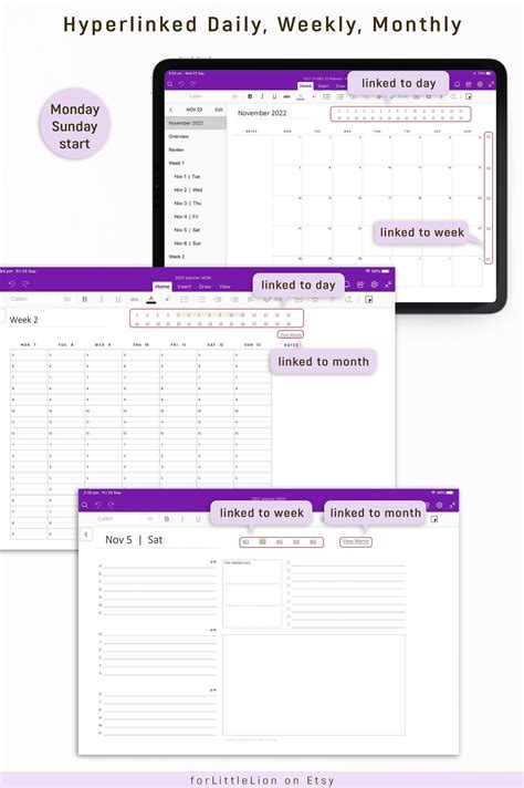 OneNote Planner Printable