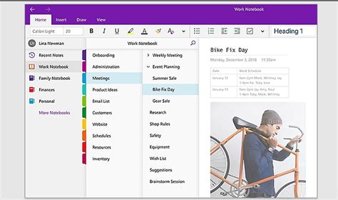 OneNote Project Template Gallery