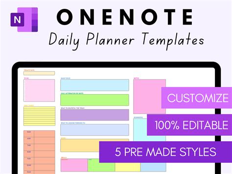 OneNote Template Gallery 9