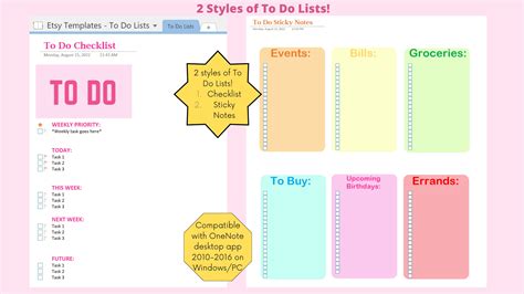 Onenote Template Layout