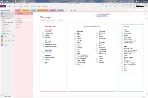 OneNote To-Do List Template