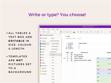 OneNote To Do List Template Sample