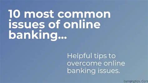 Common Issues with Online Banking